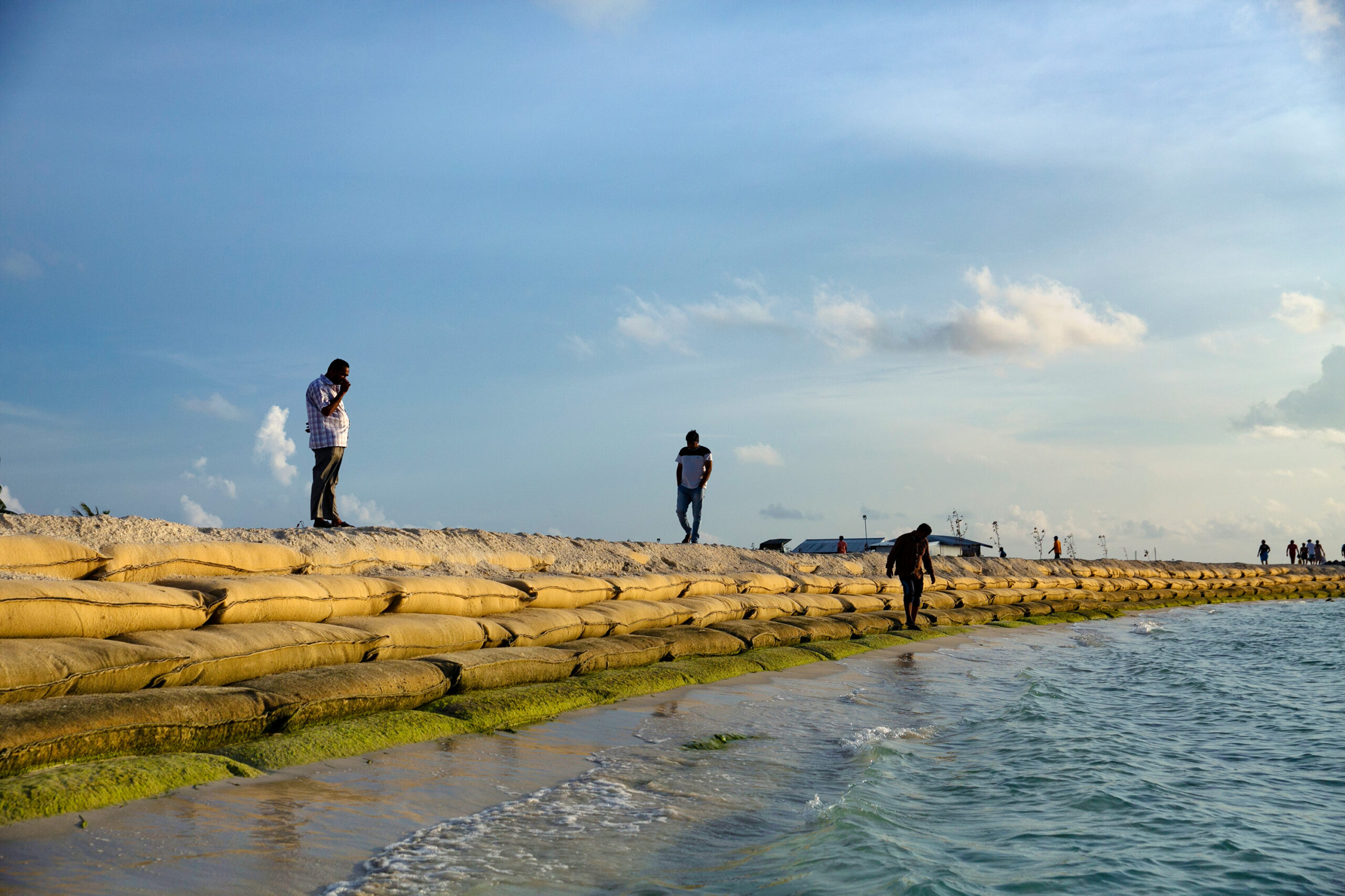 Islands In Maldives Build Defences Against Rising Sea Levels