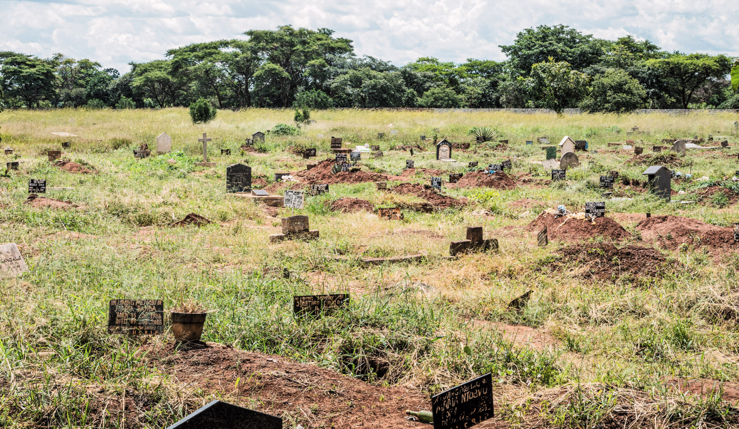 New Leopards Hill cemetary in Lusaka, Zambia