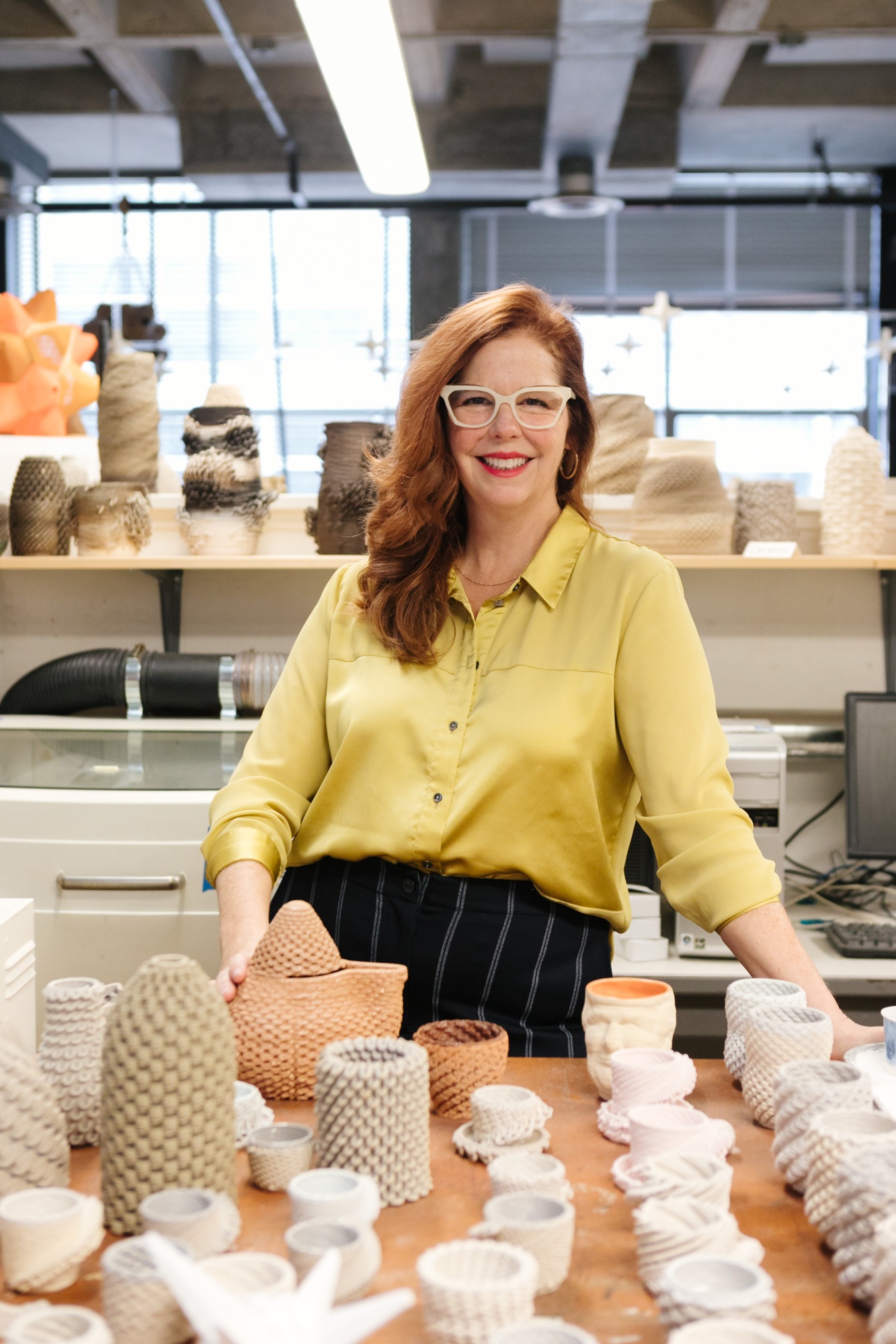 Virginia San Fratello in her studio