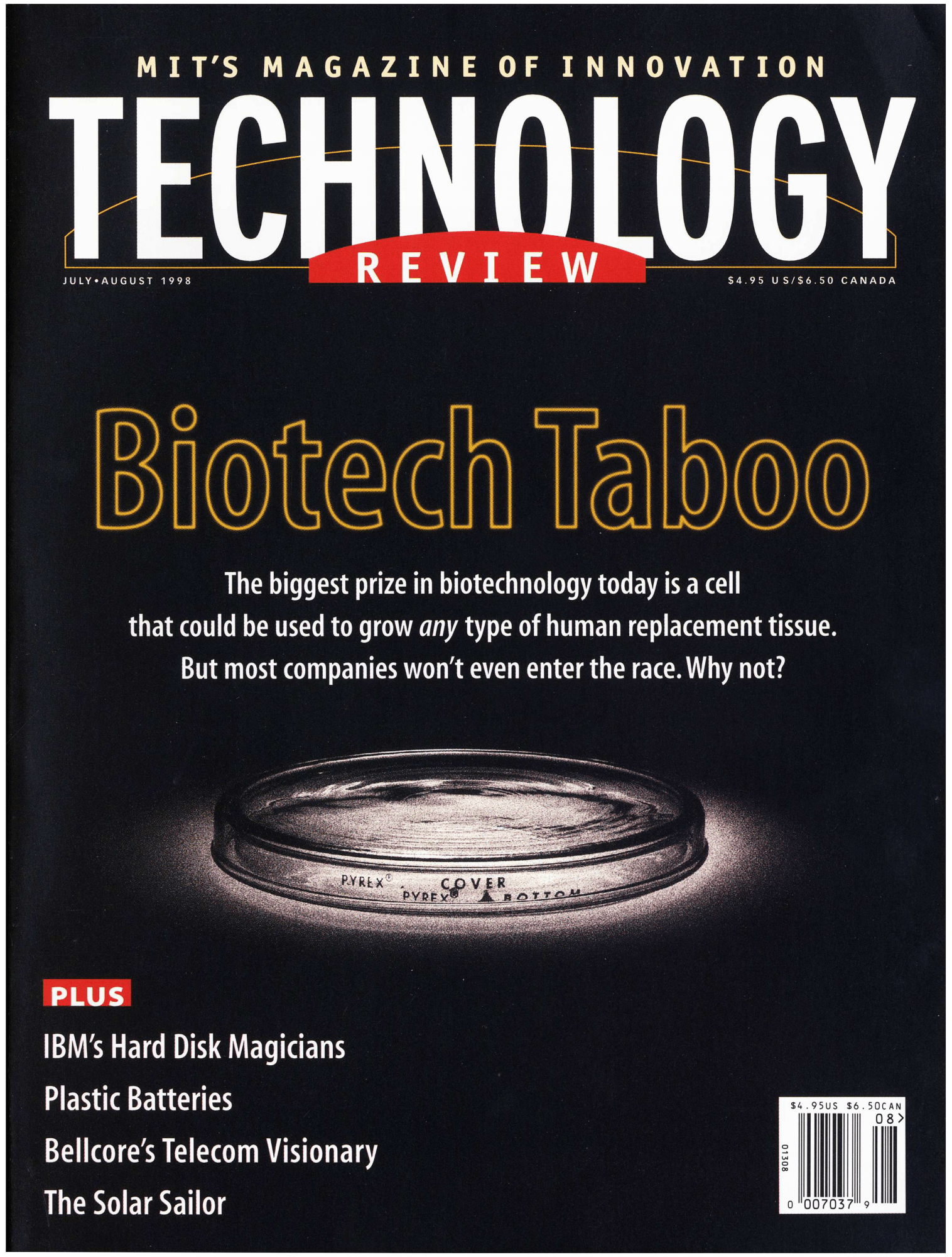 July/August 1998 cover of MIT Technology Review