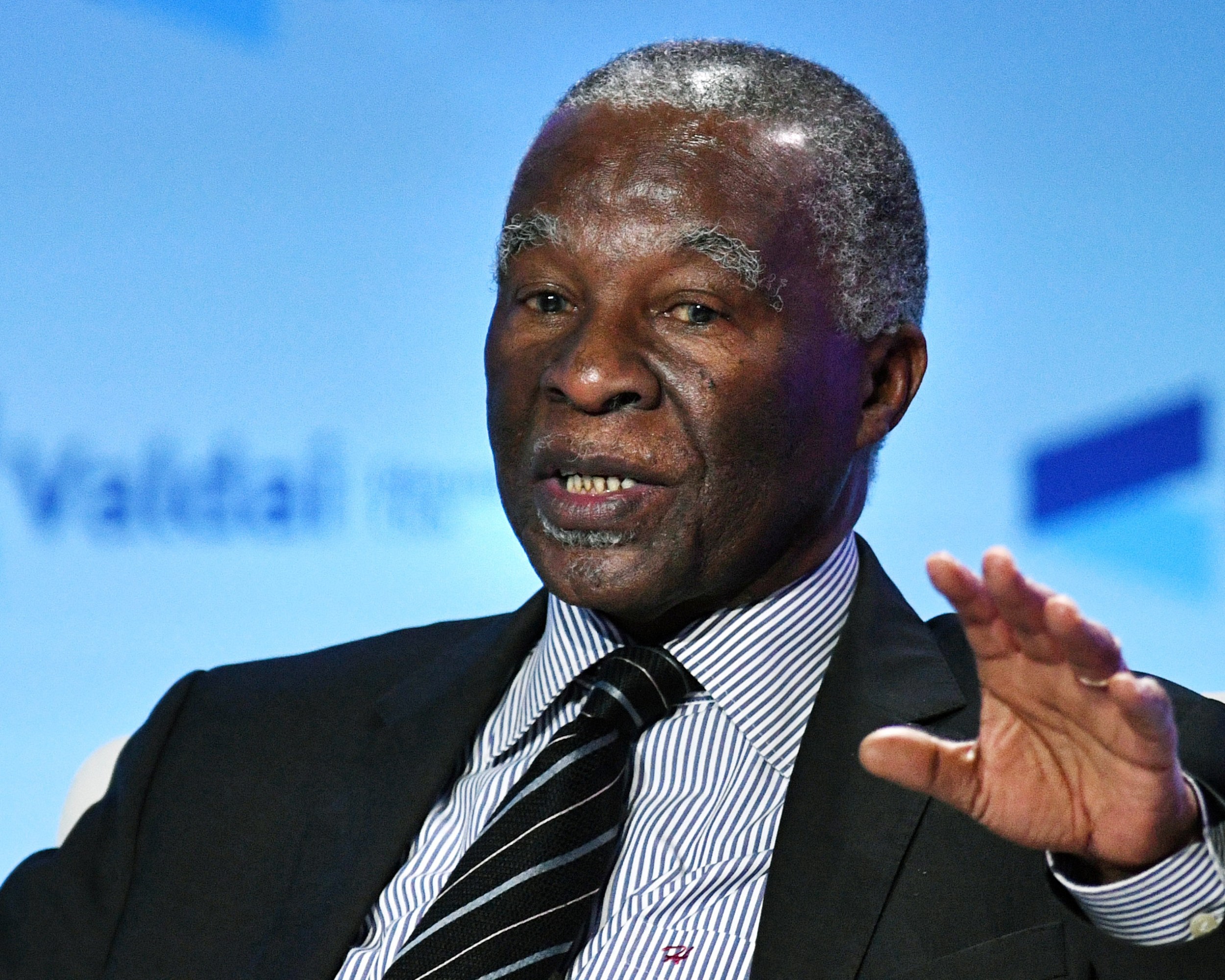 Thabo Mbeki speaking at a conference in 2016